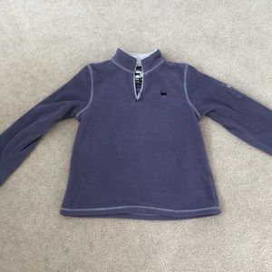 Black dog purple fleece - size large